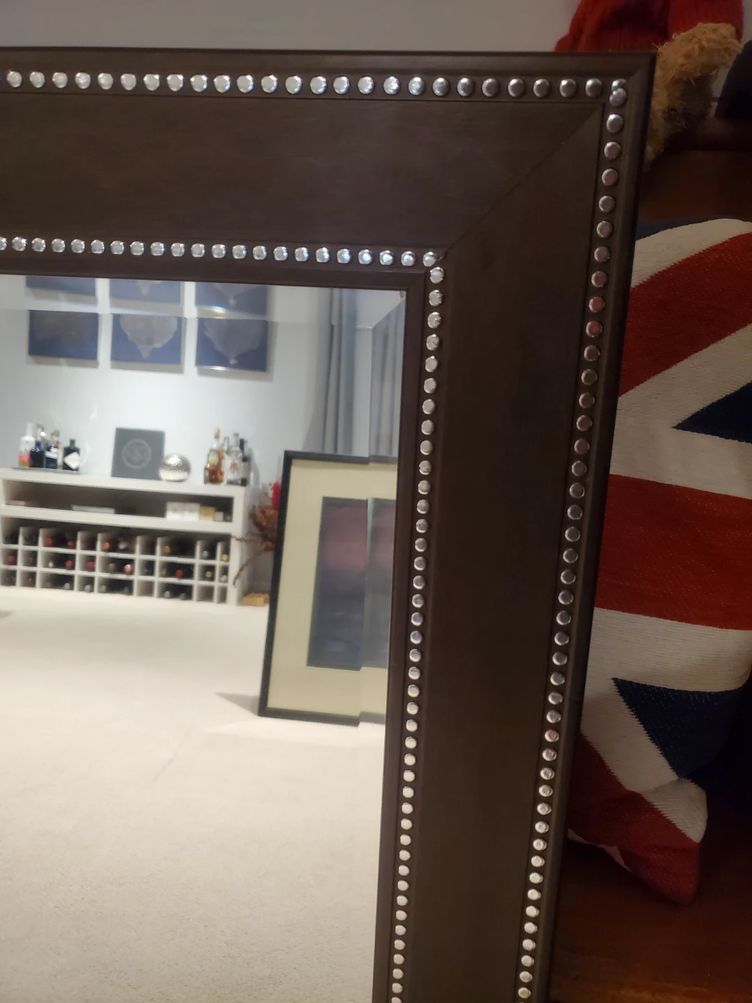 Large Studded Wall Mirror - photo 2