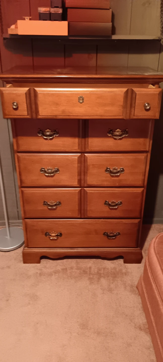 Traditional Wood Tall Dresser - photo 2