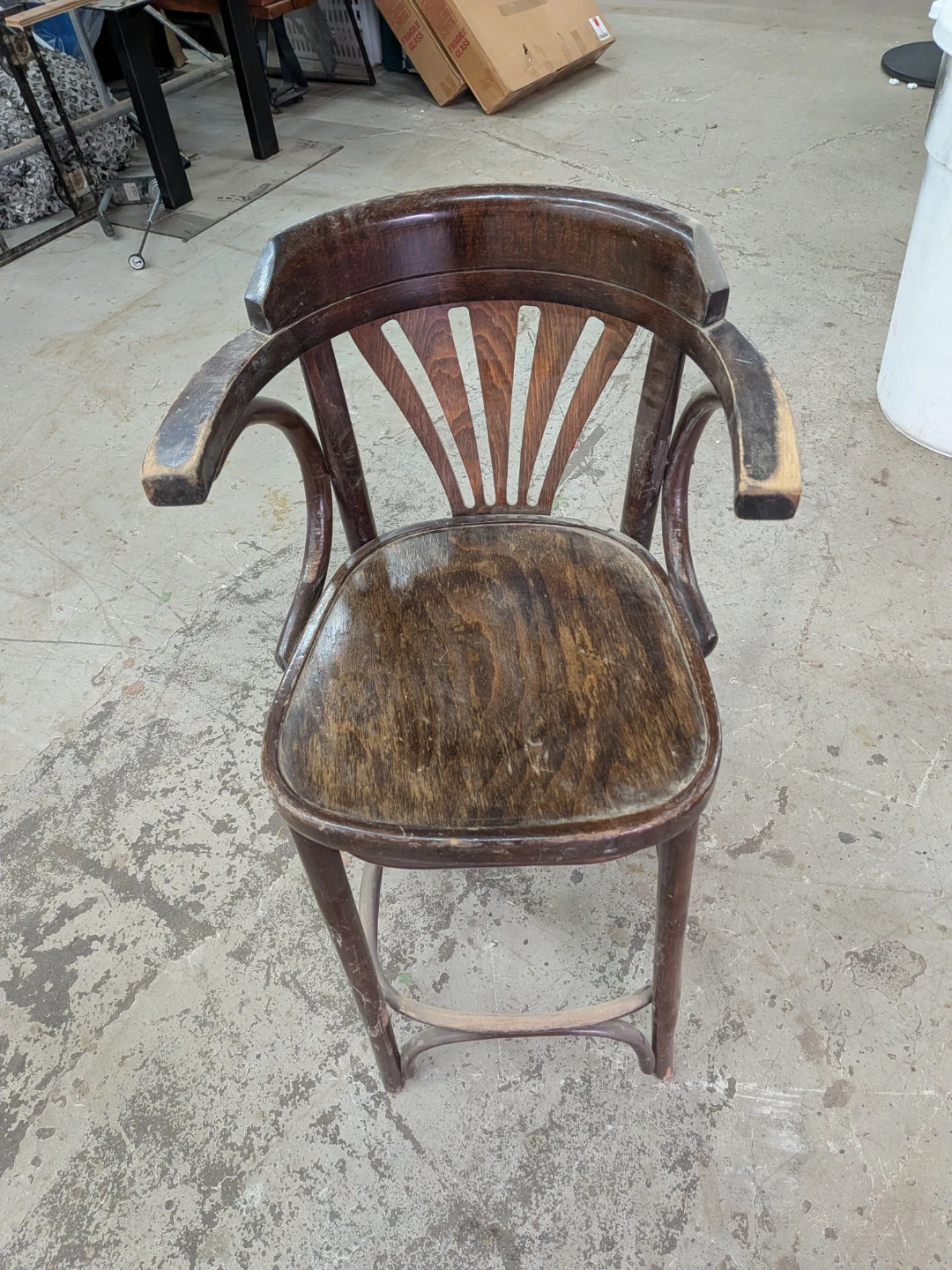 Vintage Bentwood Arm Bar Stools