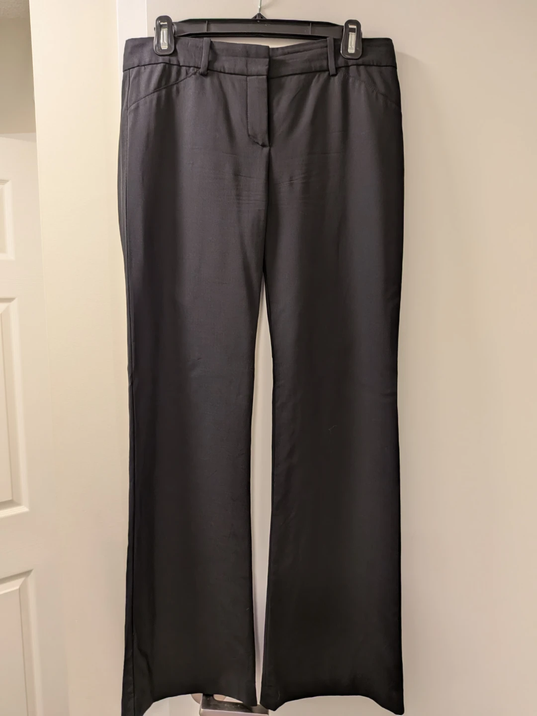 Theory Black Wool Trousers Size 4