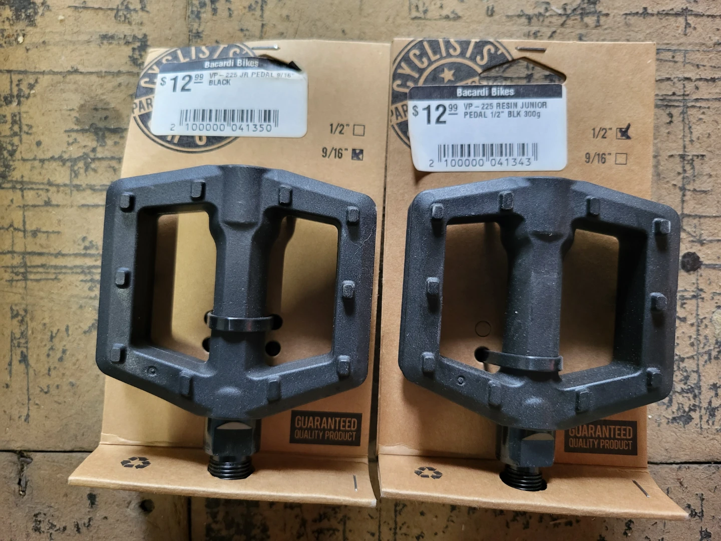 Bacardi Bikes VP-225 Resin Junior Pedals