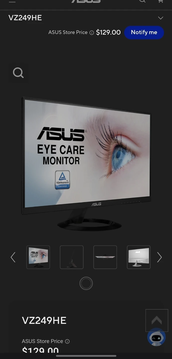 Asus 24 inch Monitor 75hz IPS EXCELLENT CONDITION - photo 4