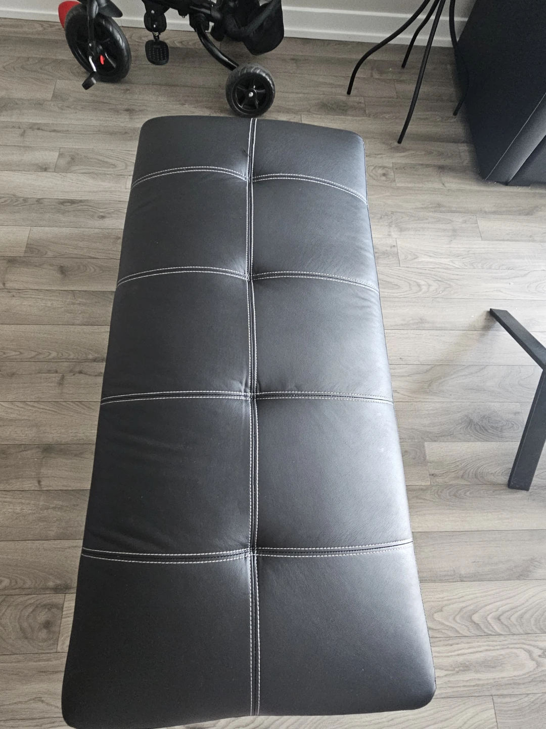 The Brick -Black Tufted Storage Bench