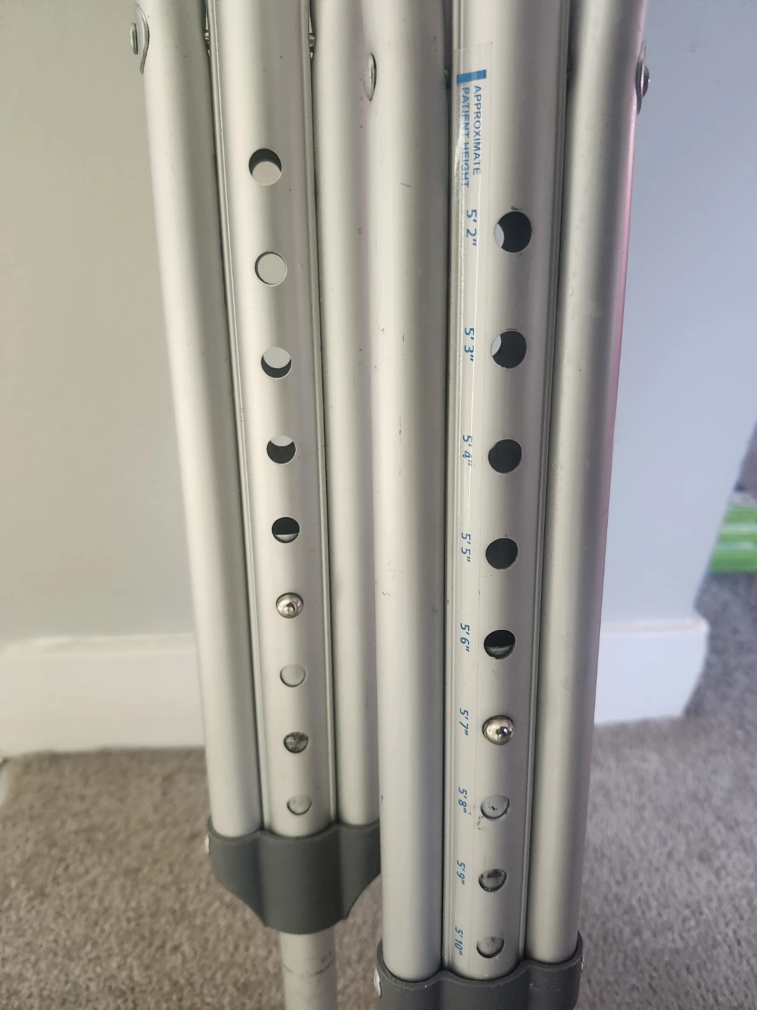 Adjustable Aluminum Underarm Crutches - photo 2