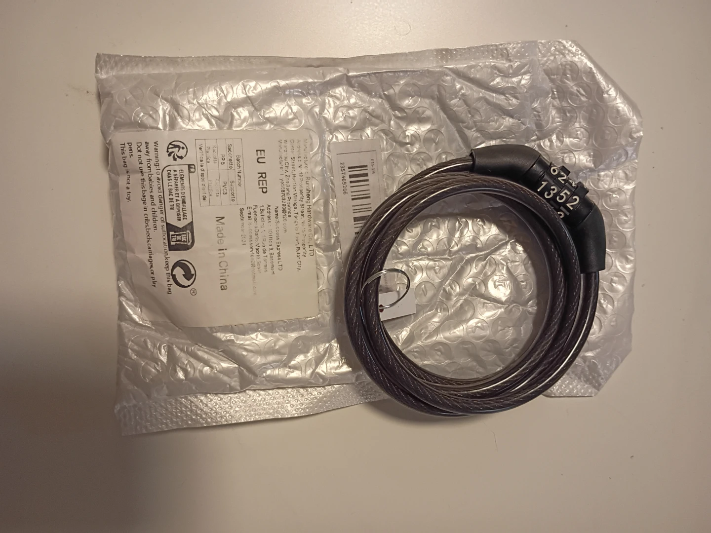 Combination Cable Bike Lock - photo 2