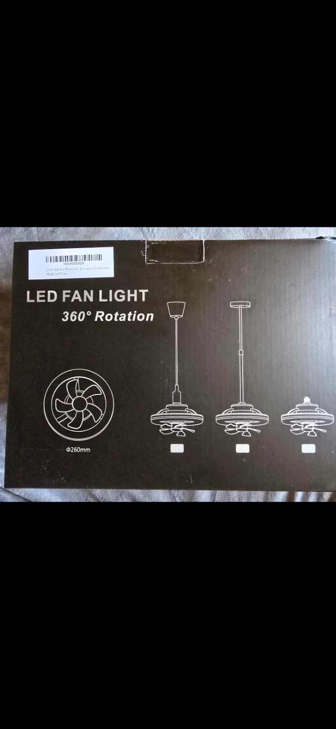 LED Ceiling Fan Light 360° Rotation
