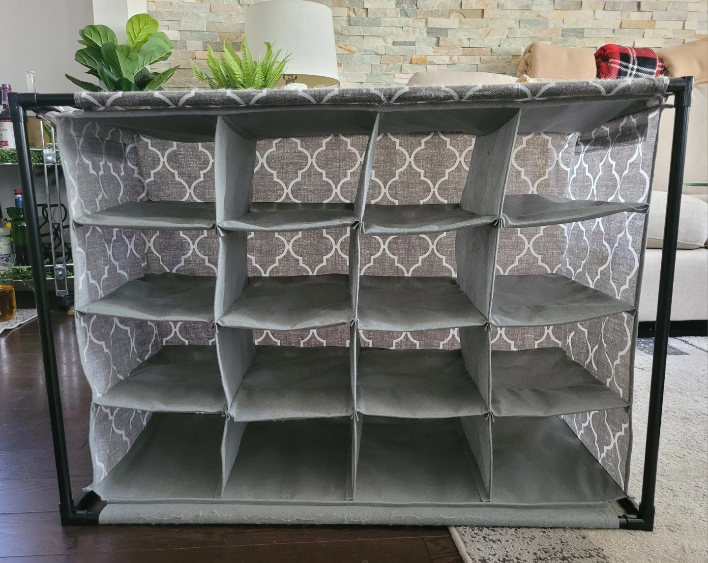 12-Compartment Fabric Shoe Organizer