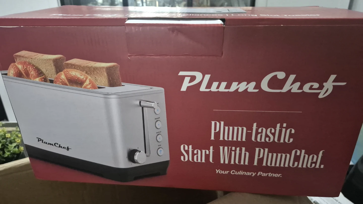 PlumChef Long Slot Toaster
