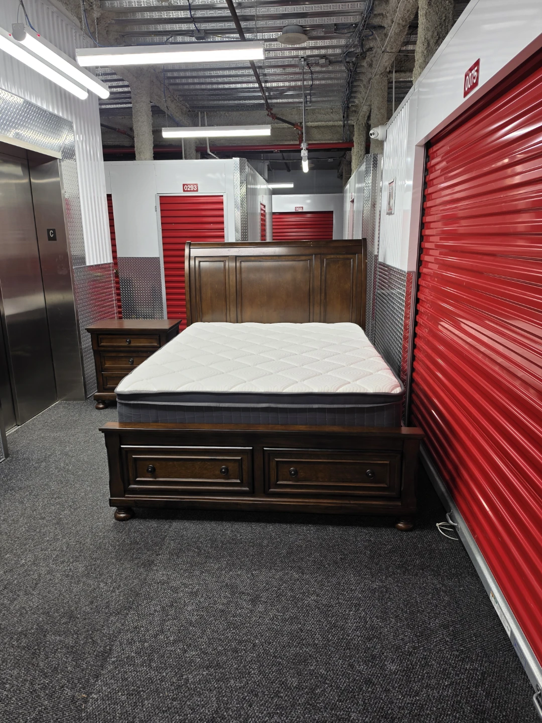 Porter California King Sleigh Bed with 2 Storage Drawers - photo 2