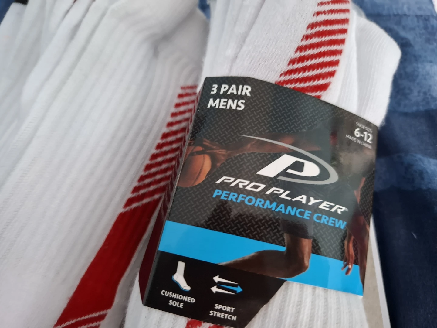 3 Pair Pro Player Performance Crew Socks - photo 4