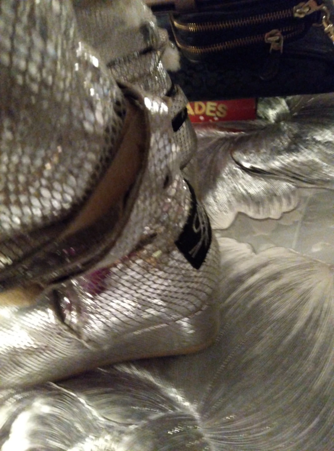 Lfa Silver Metallic Boots lined with real fur - photo 5