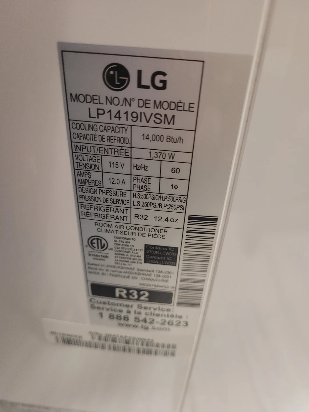 LG 14,000 BTU Portable Air Conditioner - photo 3