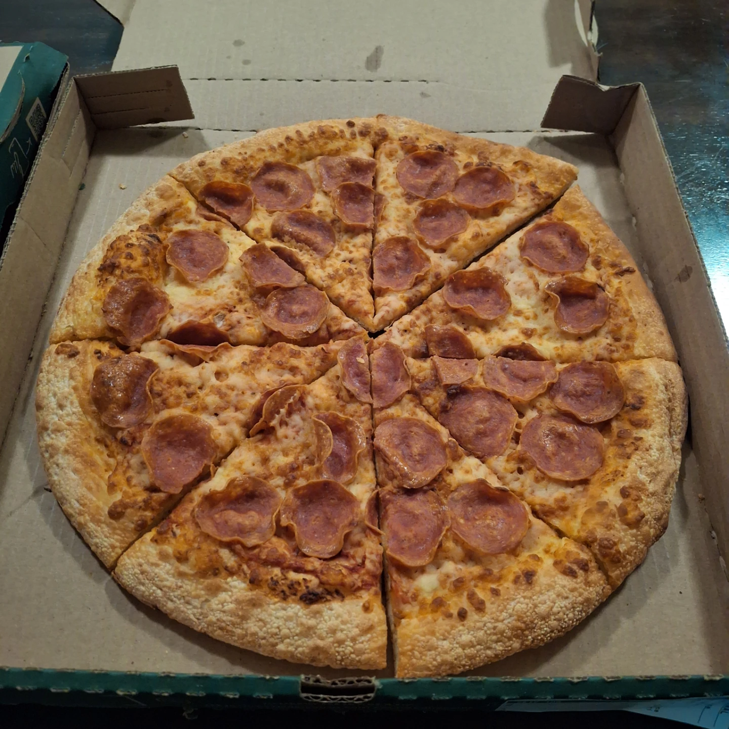 Two Papa Johns Pepperoni Pizzas