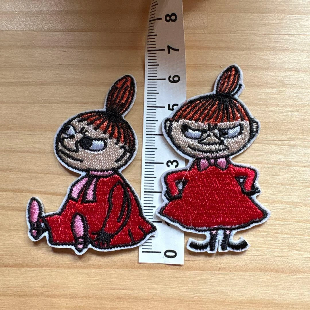 Set of 4 Little My Embroidered Patches new iron on - photo 2