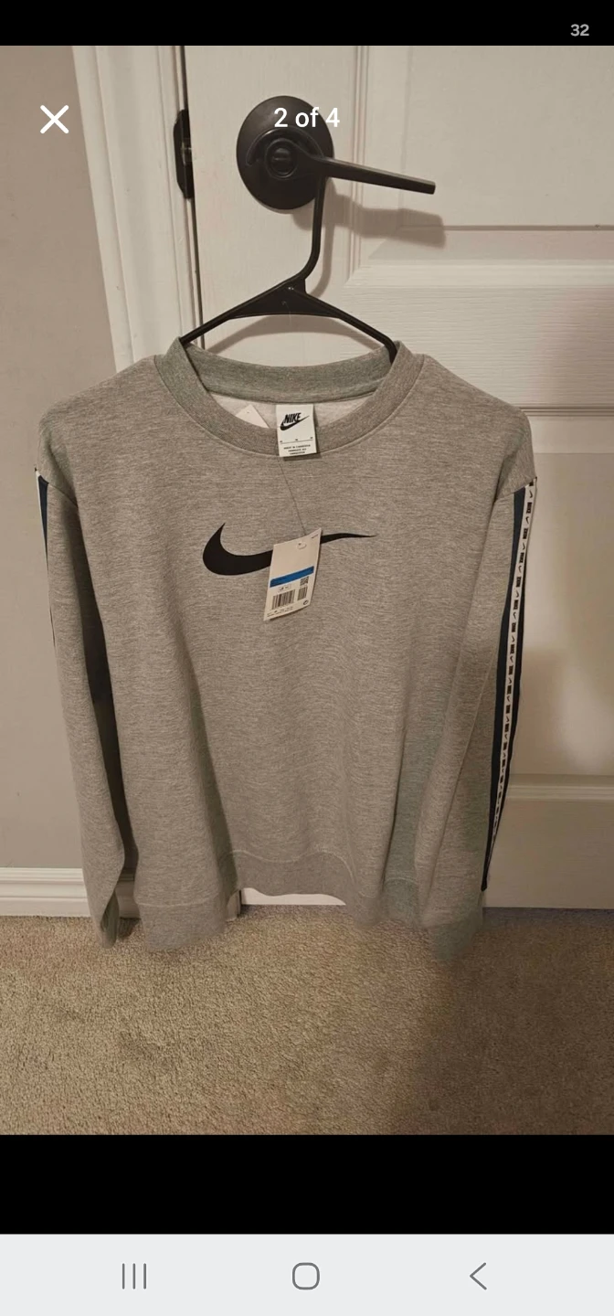 Nike Mens Grey Crewneck Sweatshirt - Size M