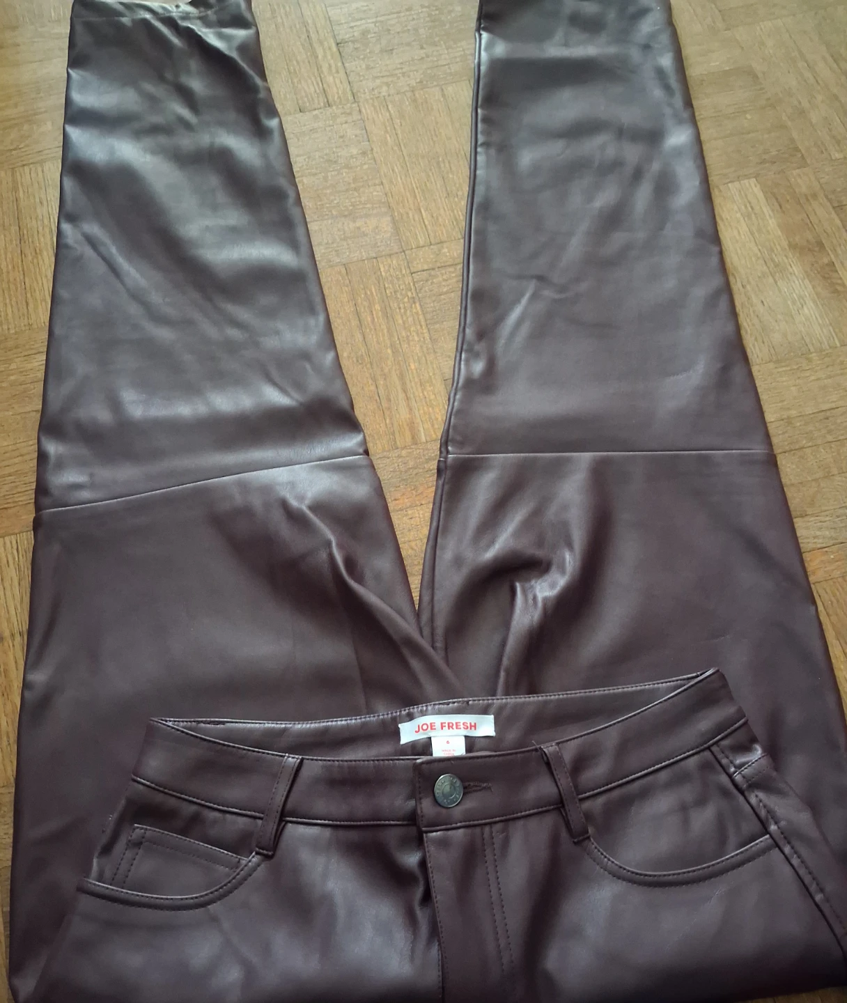 Joe Fresh Faux Leather Pants - Size 6