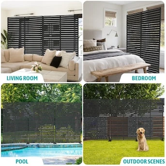 Indoor / Outdoor Privacy Screen (HDPE, Black) - Brand New - photo 3