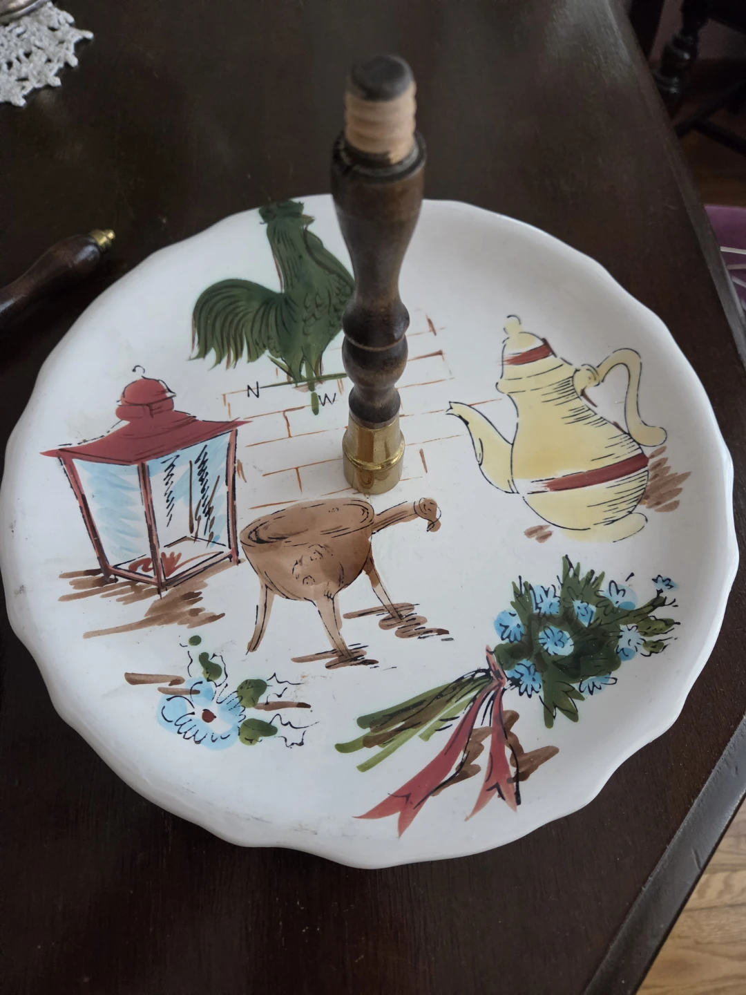 Two-Tiered Decorative Serving Tray (made in Japan) - photo 3