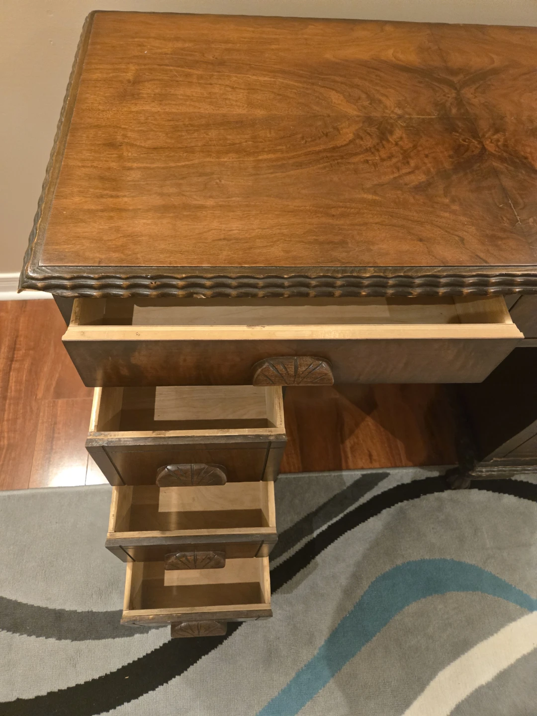 Vintage Wooden Desk - photo 3