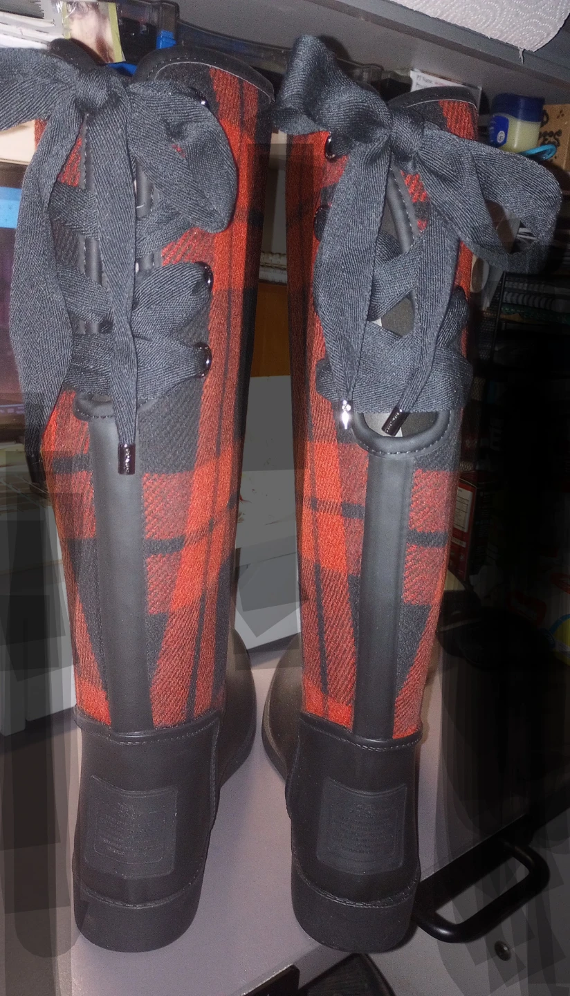 Coach Tristee Plaid Rain Boots - photo 3