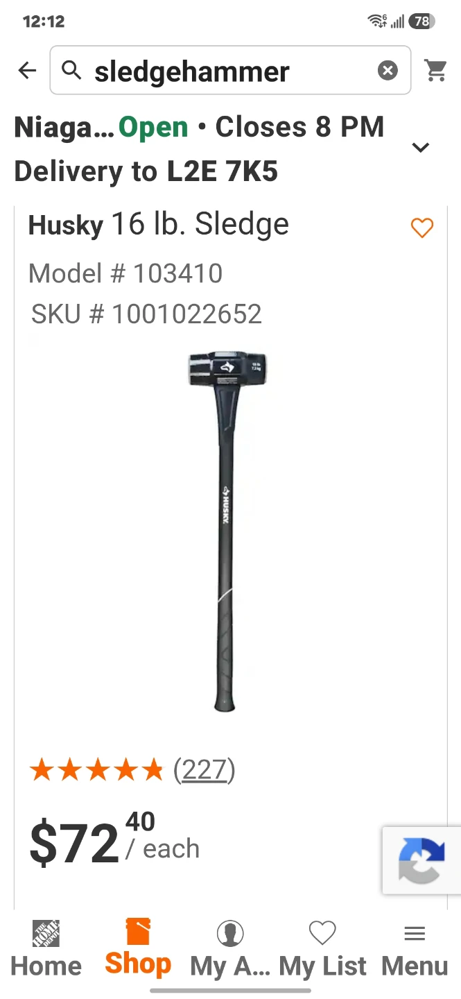 Husky 16 lb. Sledgehammer - photo 2