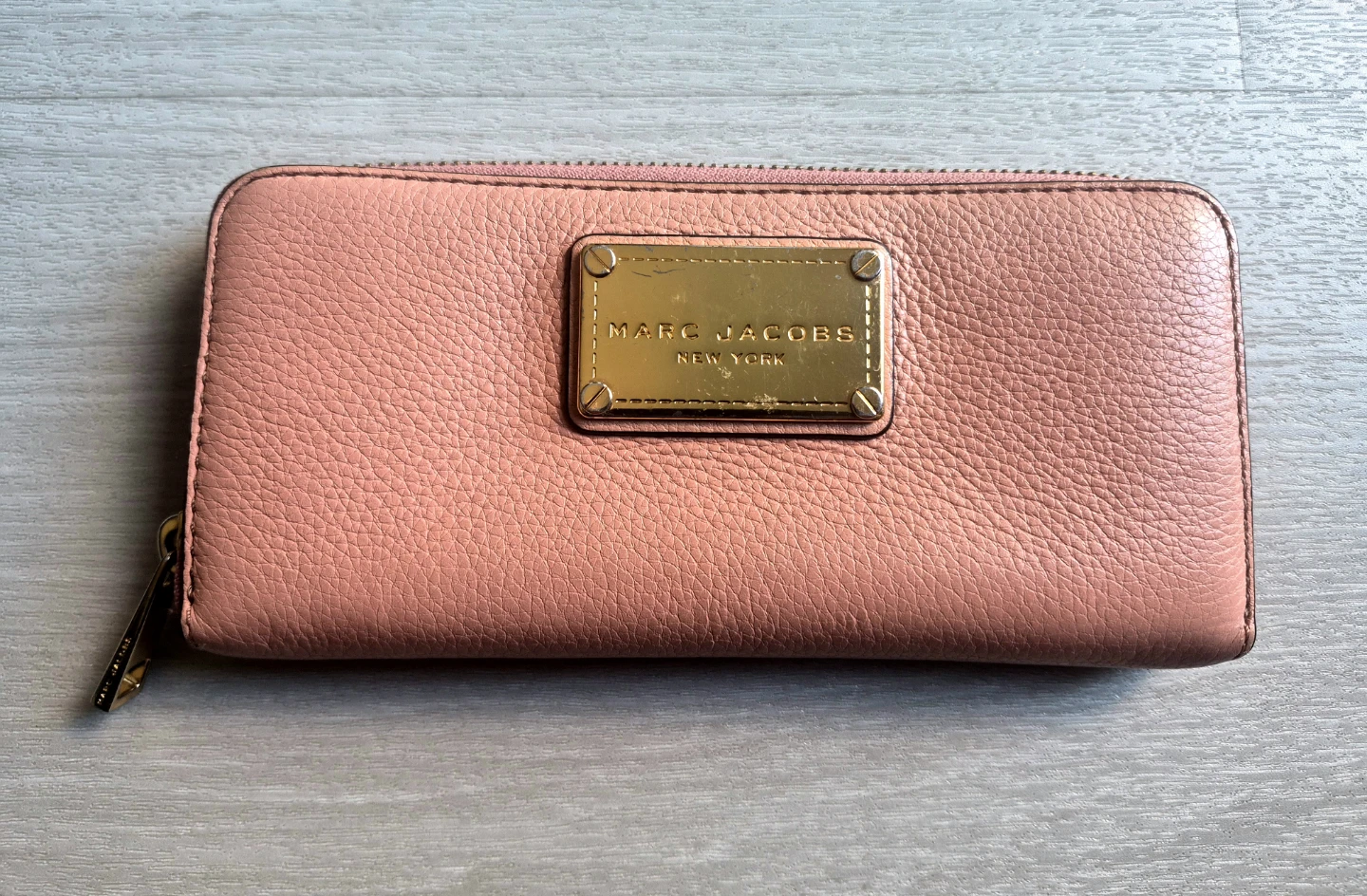 Marc Jacobs Pink Zip-Around Wallet