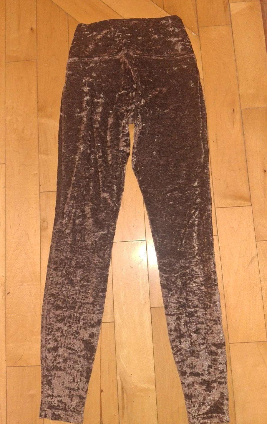Size 2 - Lululemon Brown Crushed Velvet Leggings - photo 2