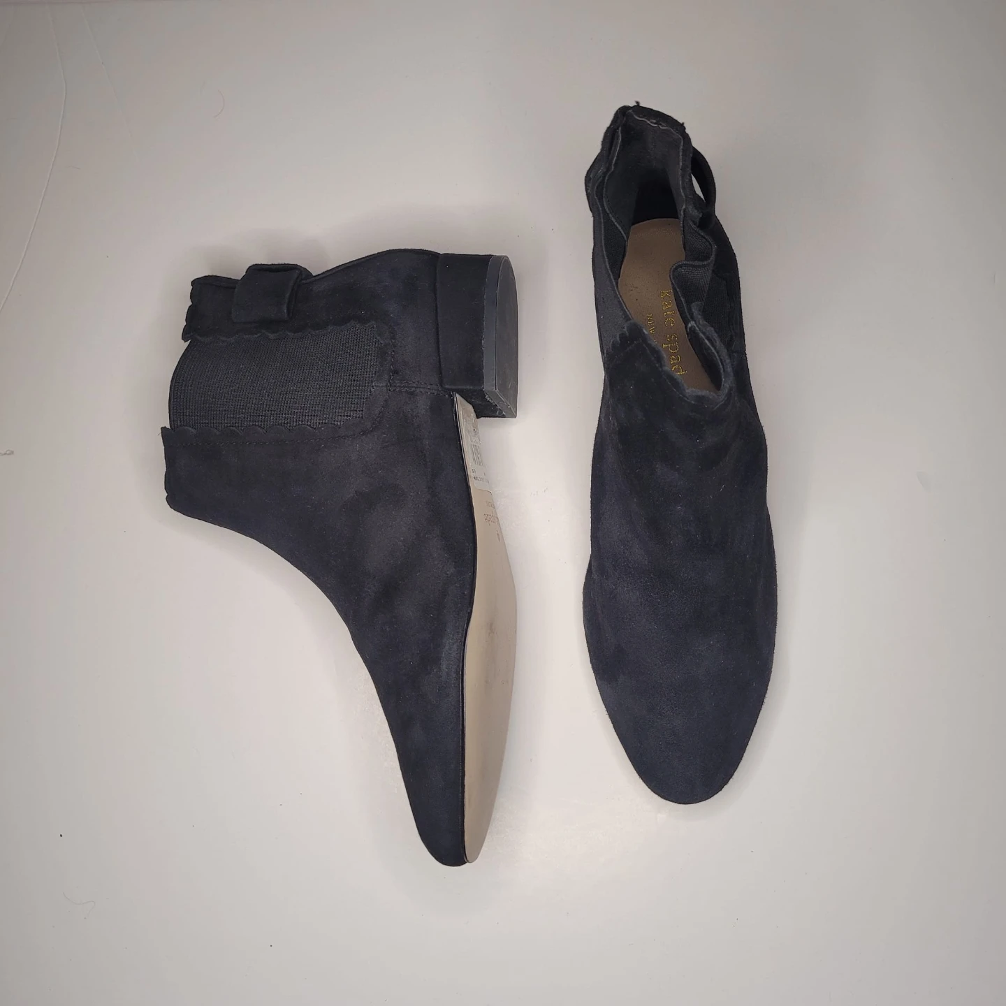 Kate Spade New York black suede ankle boots size 6.5 - photo 3