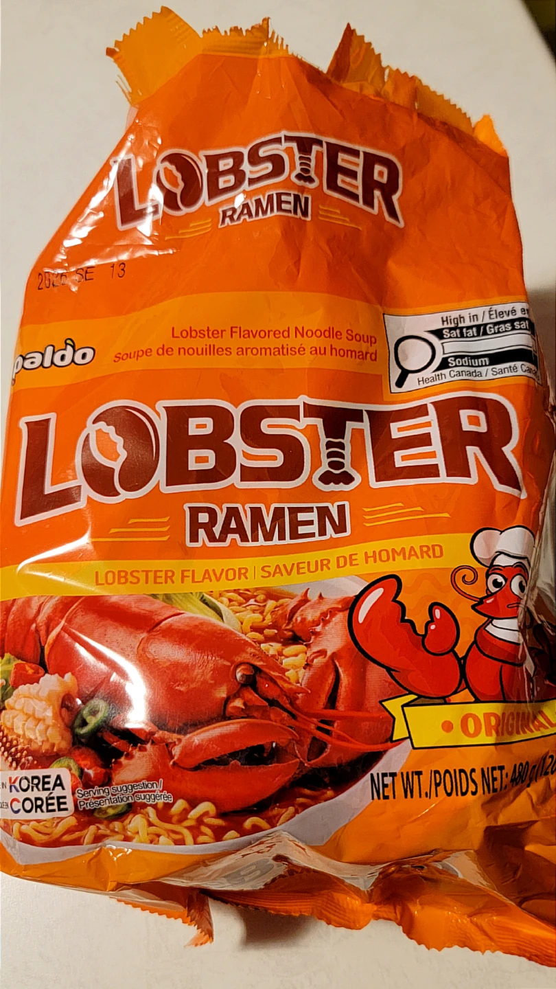 3 packs Paldo Lobster Ramen