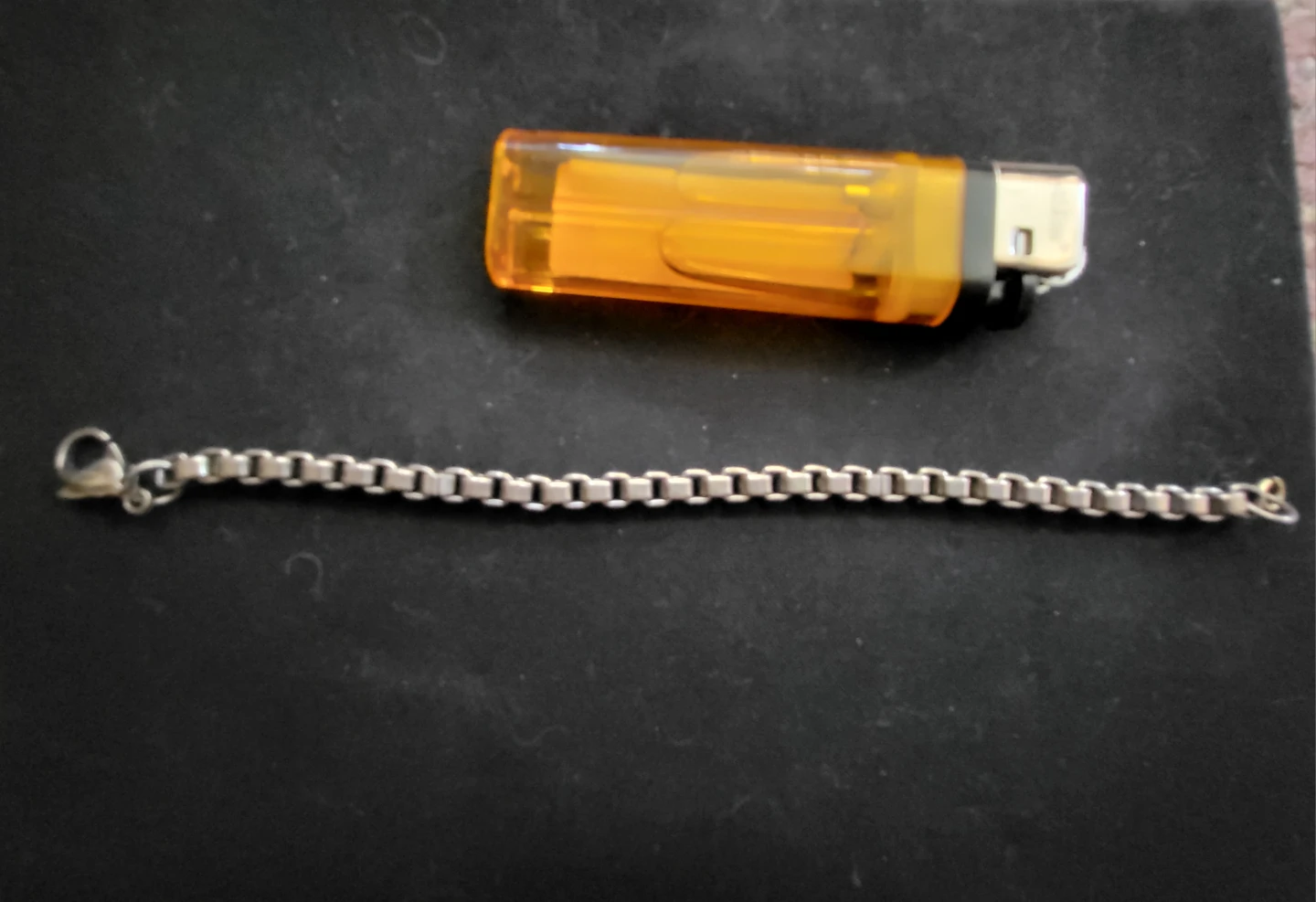 Silver-Tone Box Chain Bracelet
