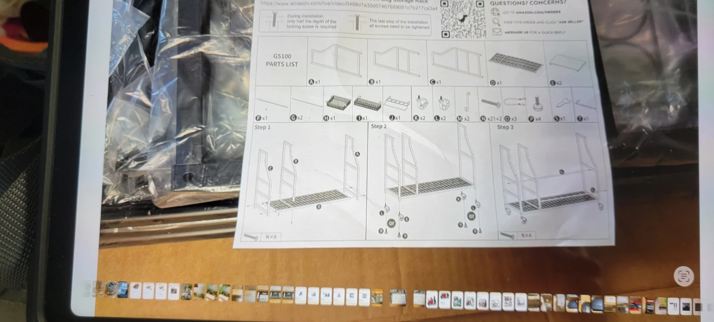 Bnib. Rolling golf bag storage rack - photo 3