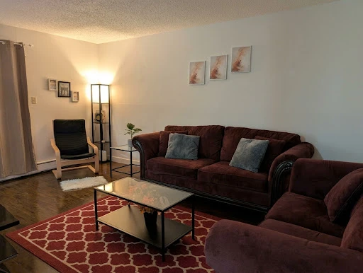 Two-Piece Dark Purple Sofa Set - photo 2