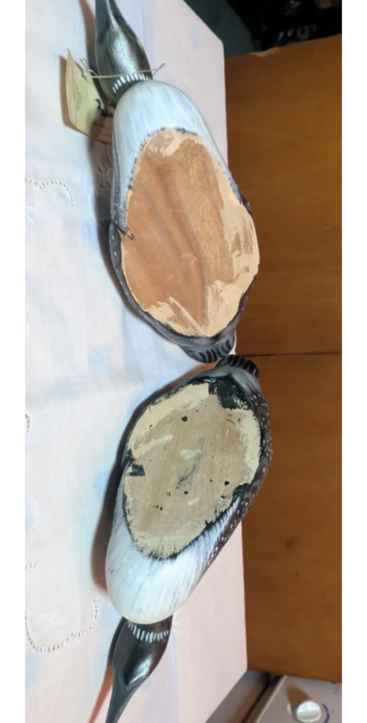 Canadian Wildlife Collection Hand-Carved Wooden Loons - photo 3