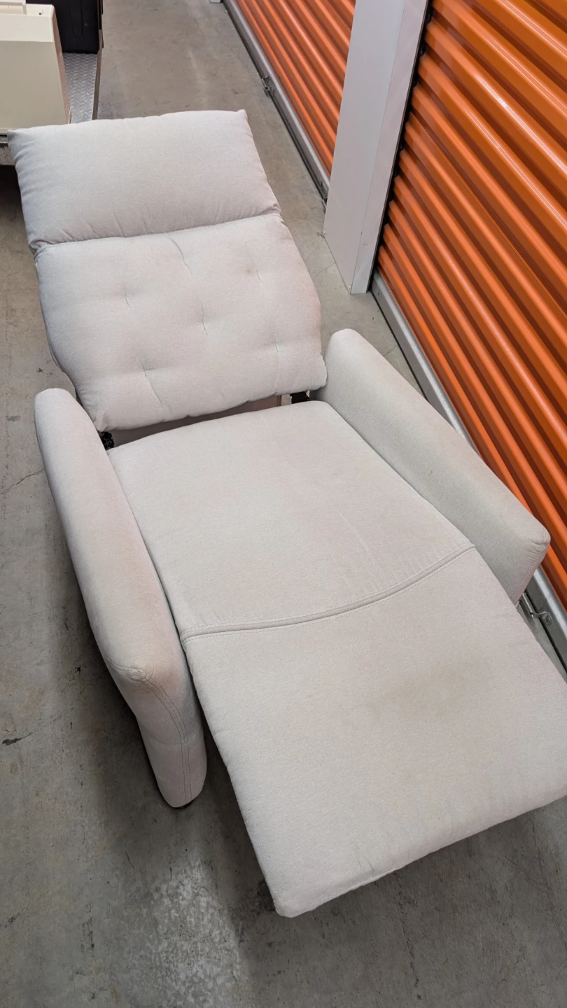 Ronaldo Reclining Armchair in Light Grey - photo 5