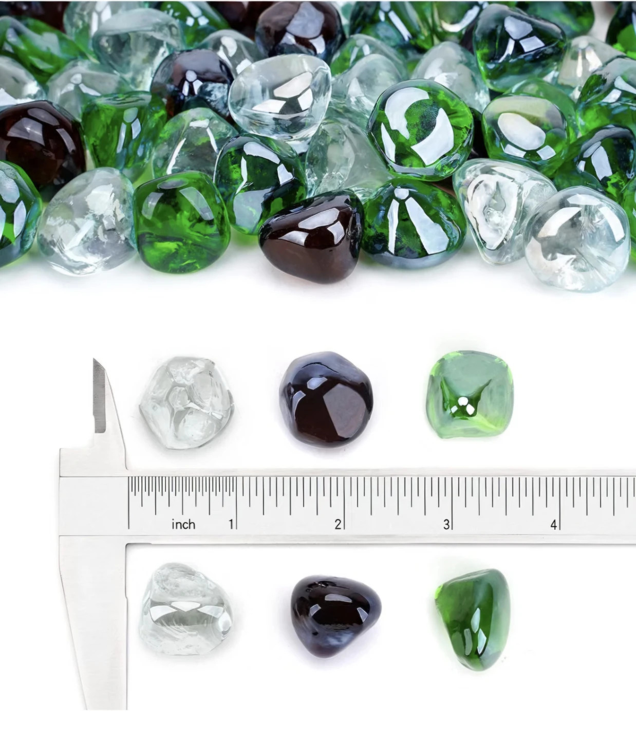 Stanbroil 1/2" Diamonds Fire Glass 10lb Mixed Blend - photo 5