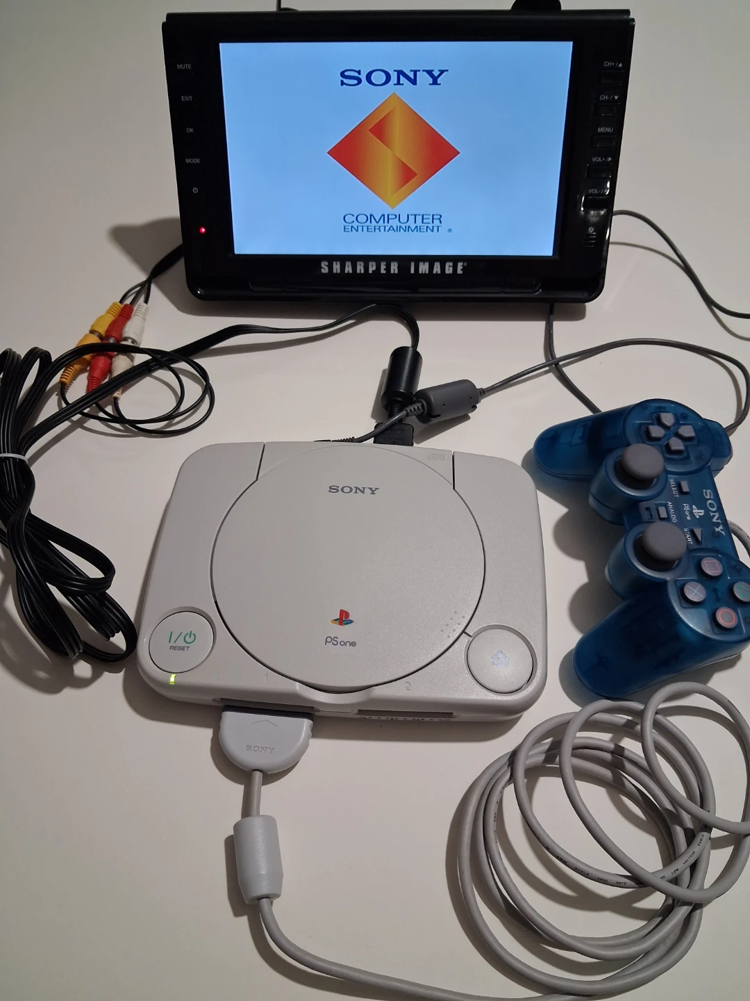 Used sony psone video game console - photo 5