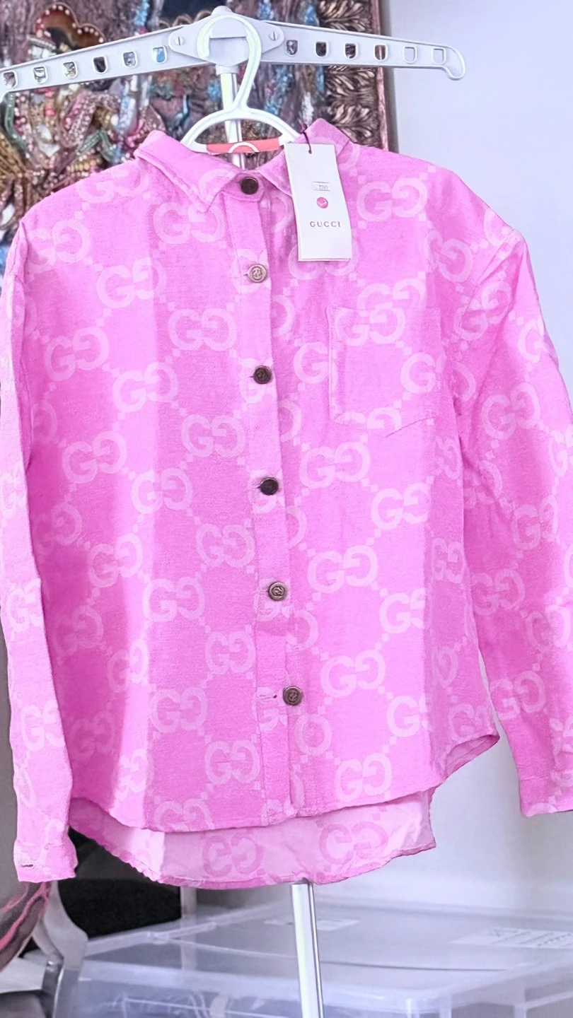 Pink GG Monogram Shirt