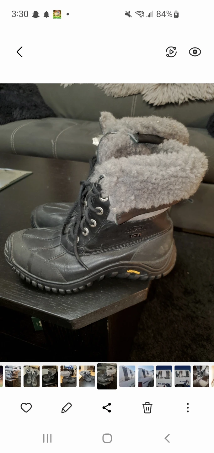 UGG Leather Winter Boots Size 7 - photo 4