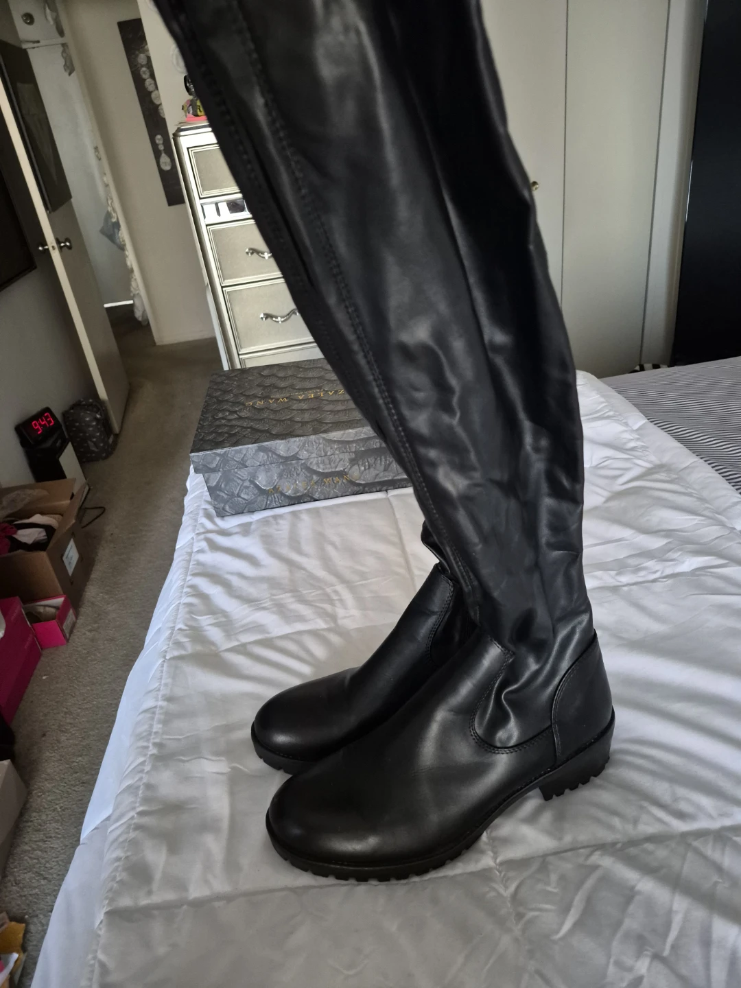 Azalea Wang Black Over-the-Knee Boots - photo 3