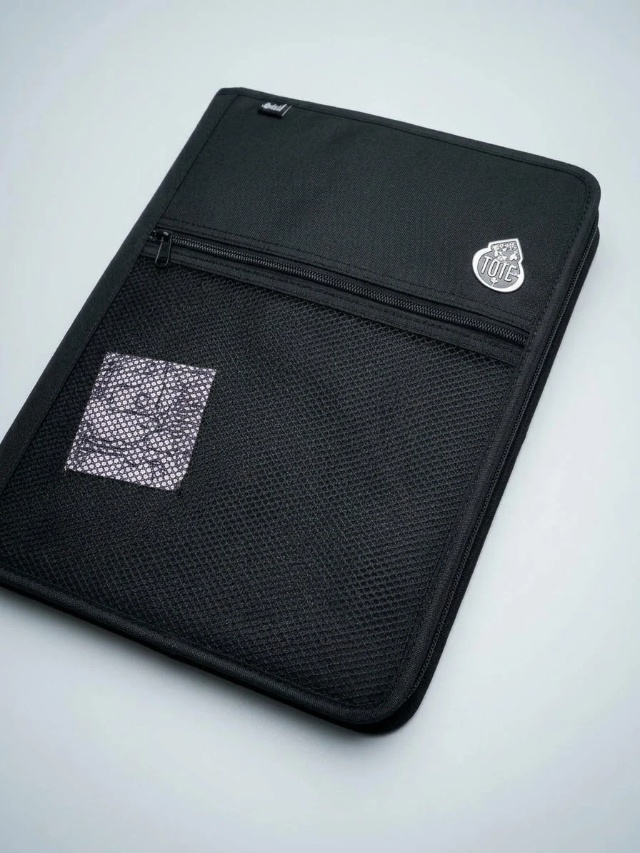 Tote Black Zippered Document Case