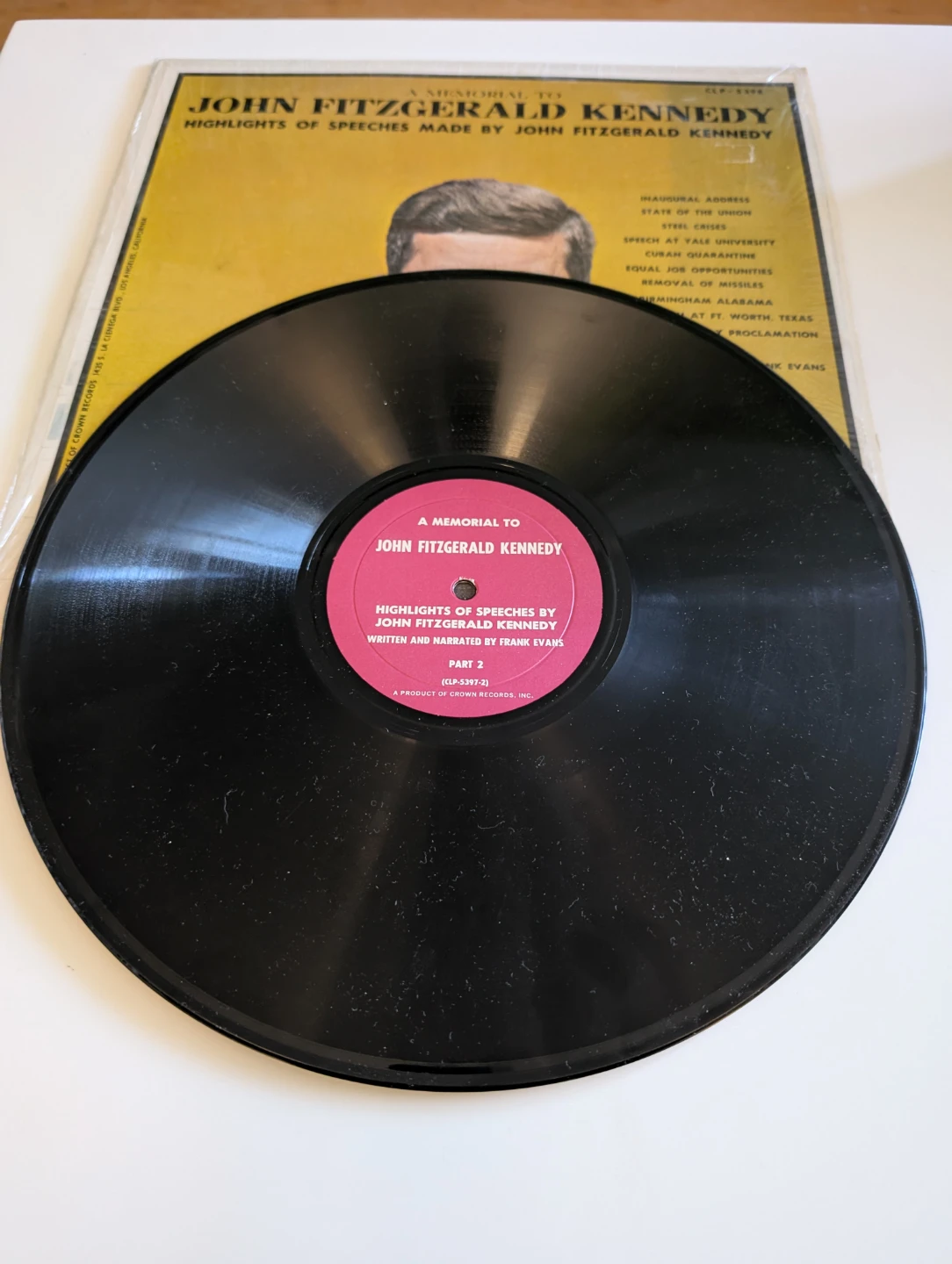 Vintage JFK Memorial Vinyl Record - photo 5