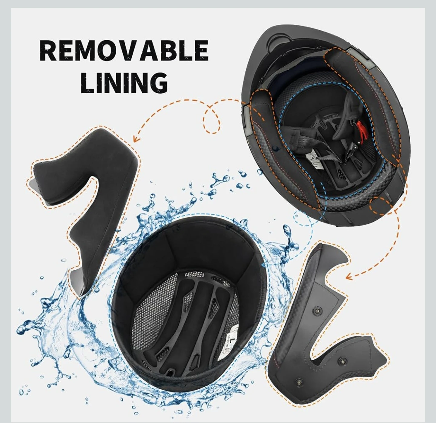 Sanqing CH-103 Modular Motorcycle Helmet - photo 5