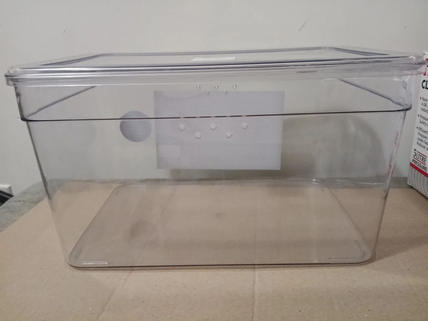 Mainstays Extra Tall Clear glass storage Box - photo 2