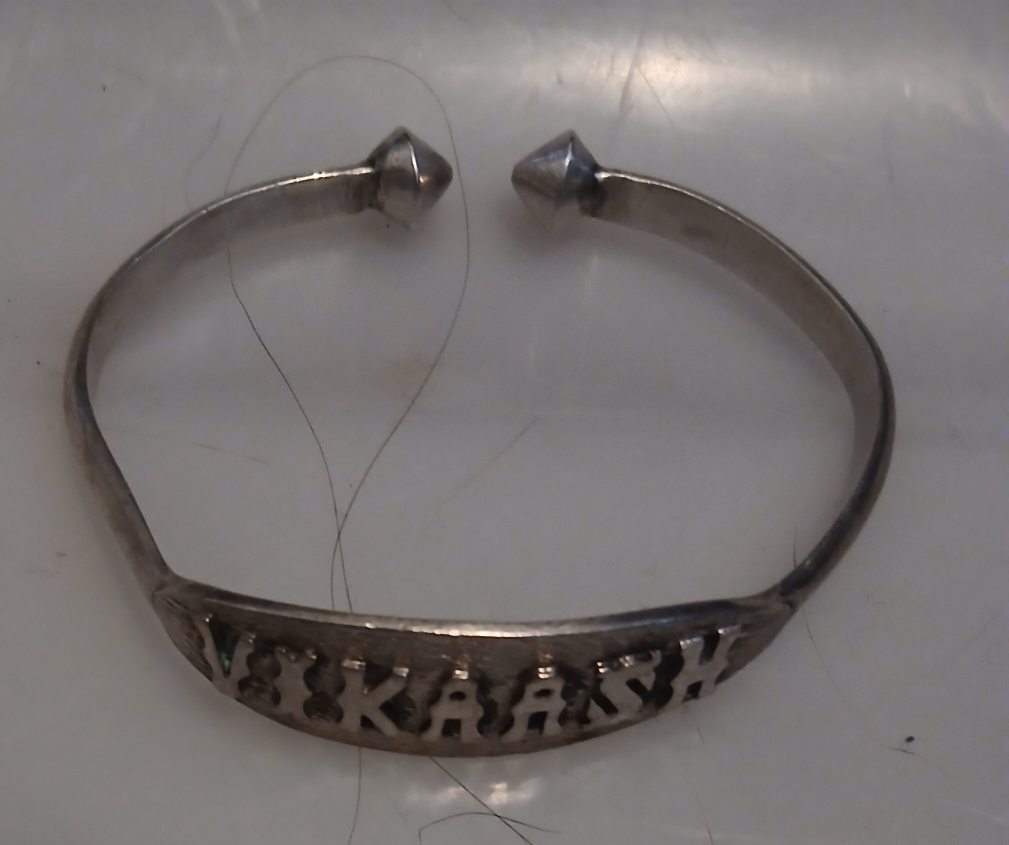 Vikansh Silver Cuff Bracelet