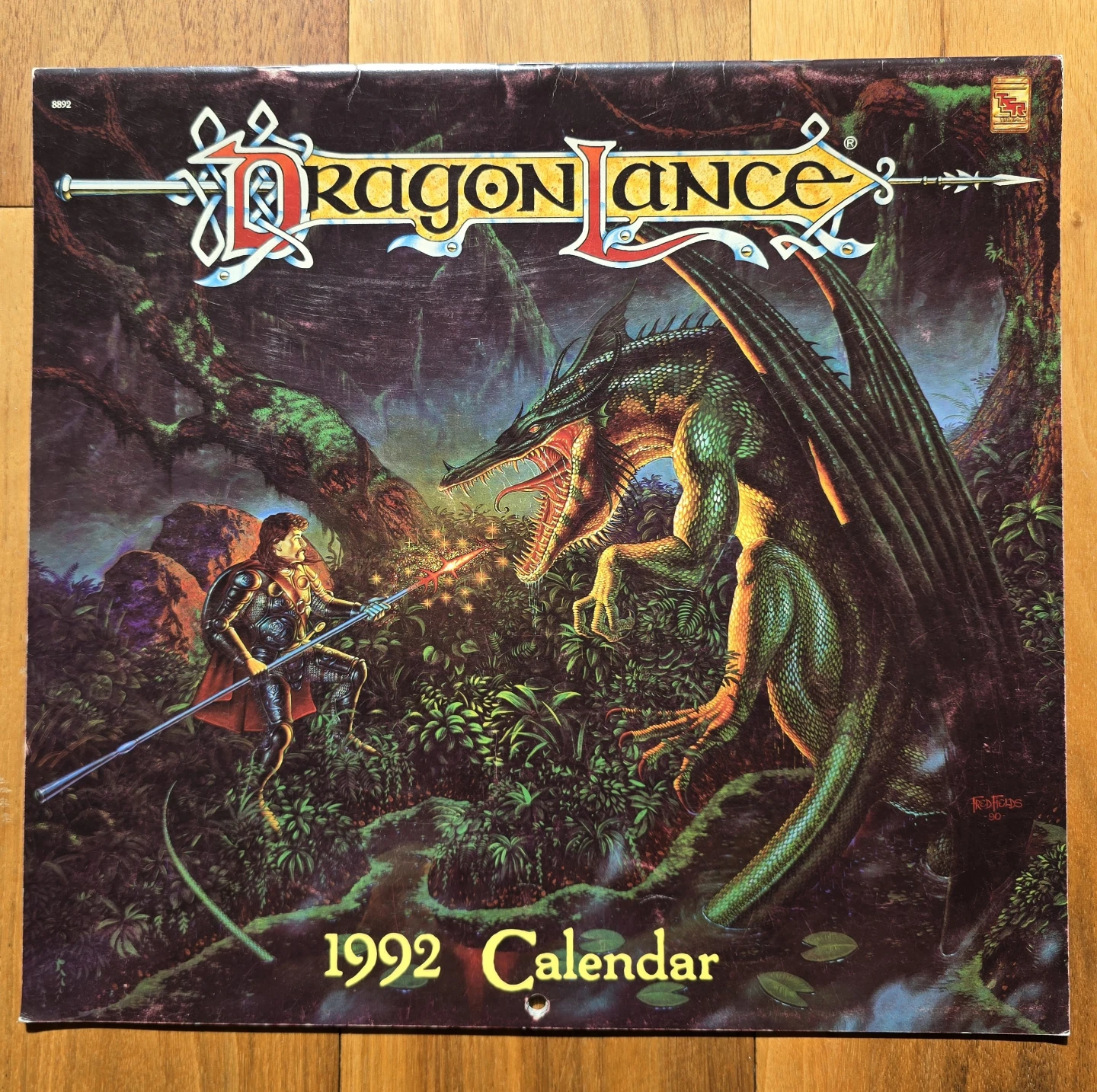 Vintage 1992 Dragonlance Calendar