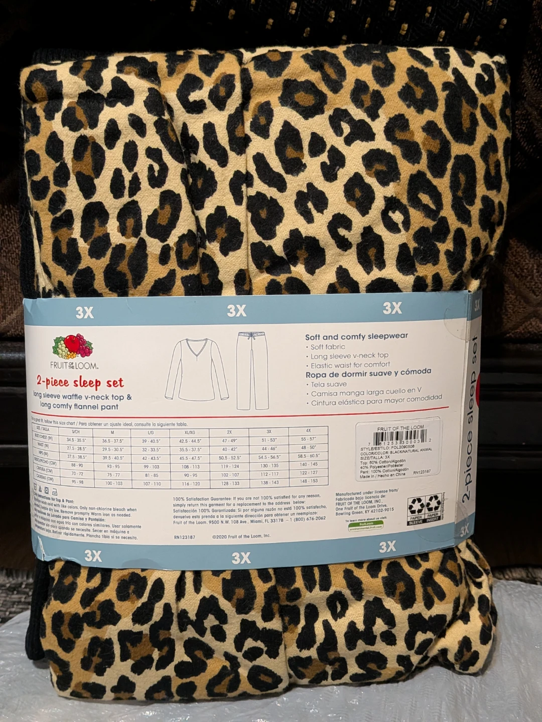 Fruit of the Loom 2-Piece Sleep Set, Size 3X - photo 3