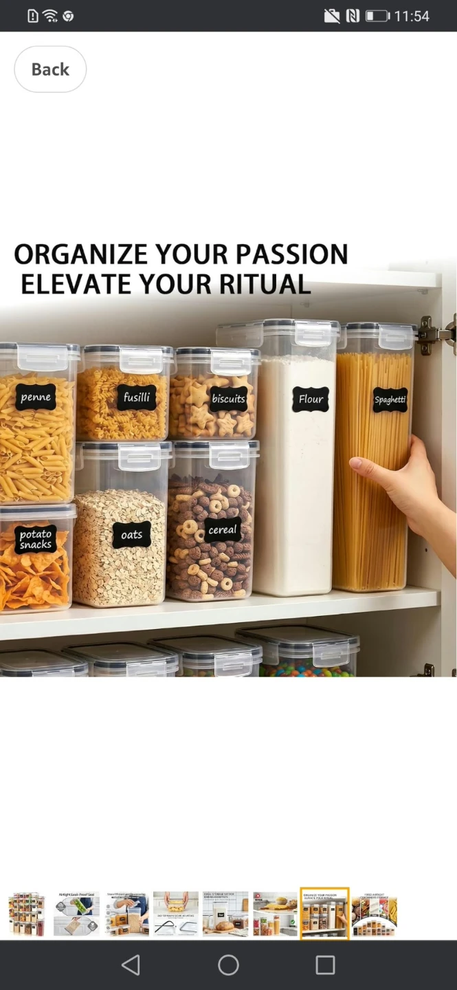 30-Piece Airtight Food Storage Container Set