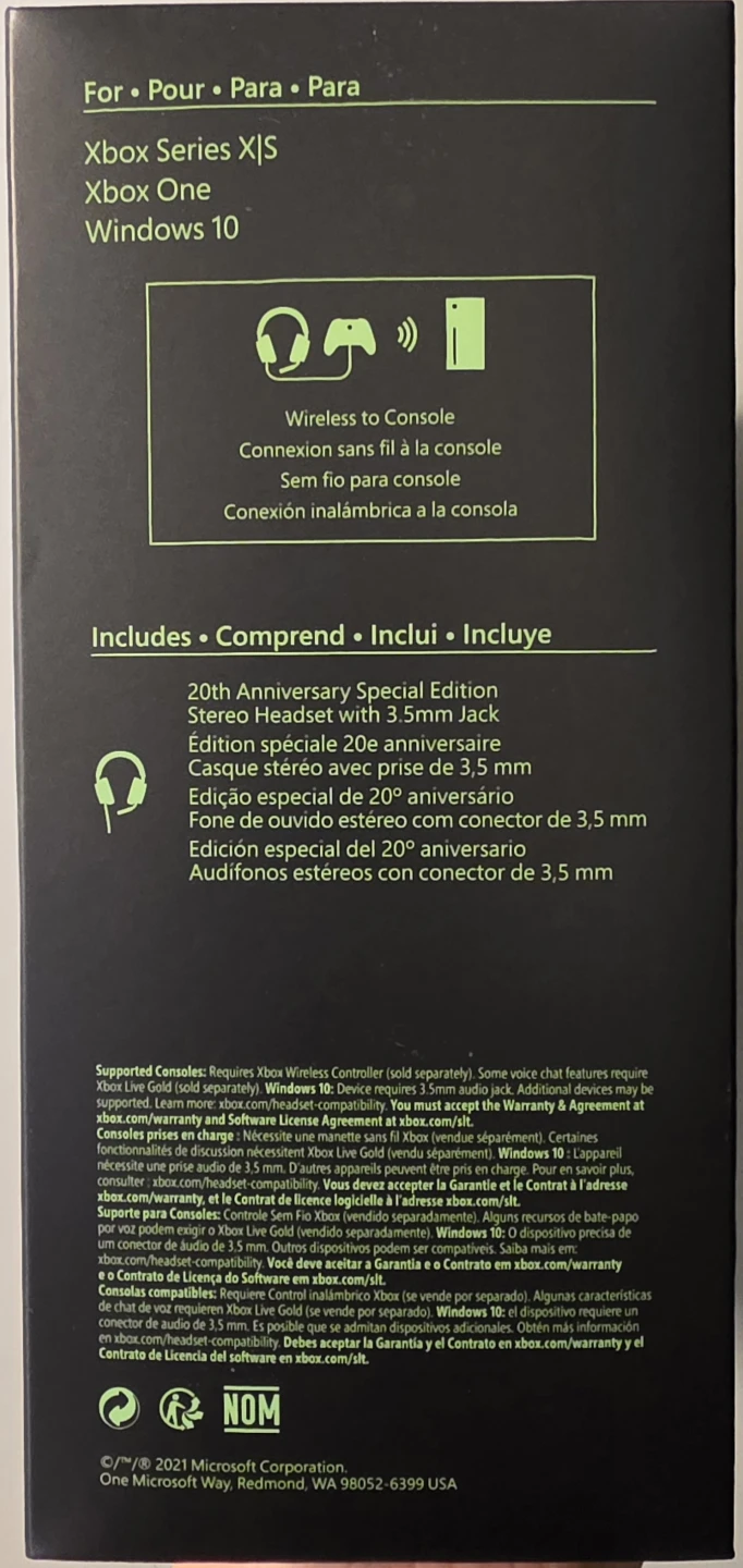 Xbox 20th Anniversary Special Edition Stereo Headset - BNIB - photo 3