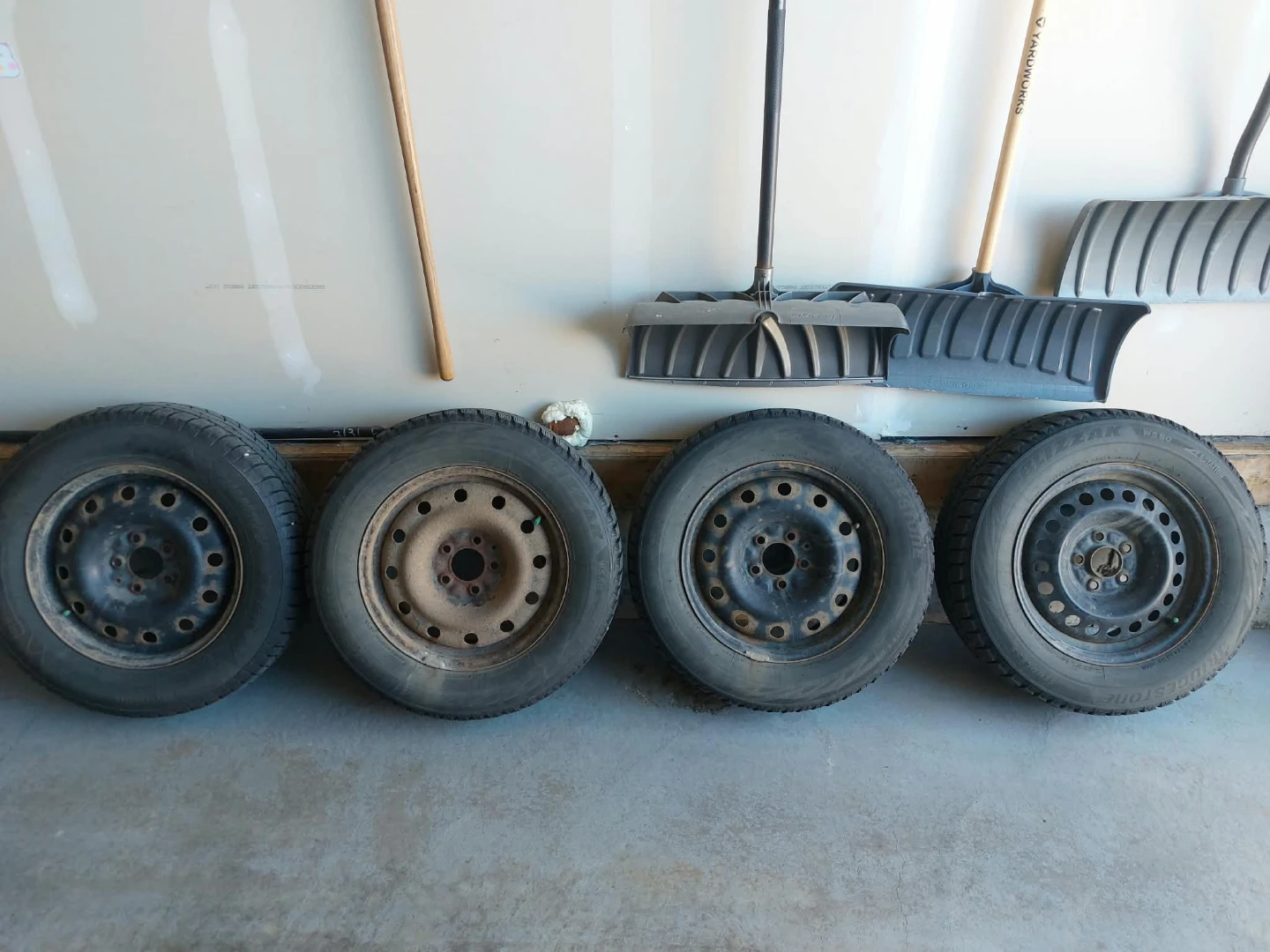 4 as new winter tires on rim