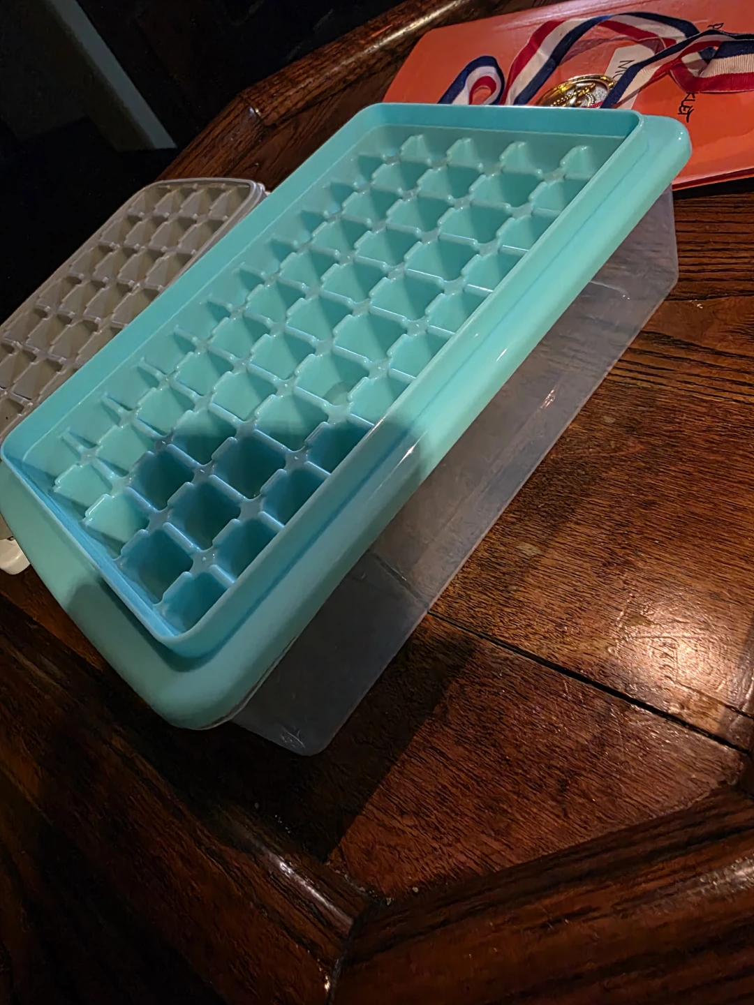 Ice Cube Tray Set with Storage Bin